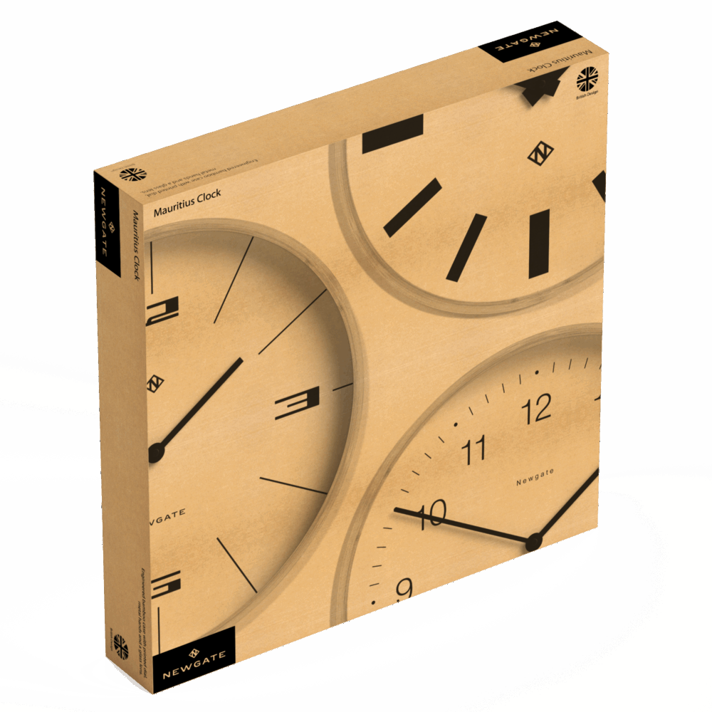 Newgate Mauritius MAU236LB Wall Clock in Bamboe – Cijfers