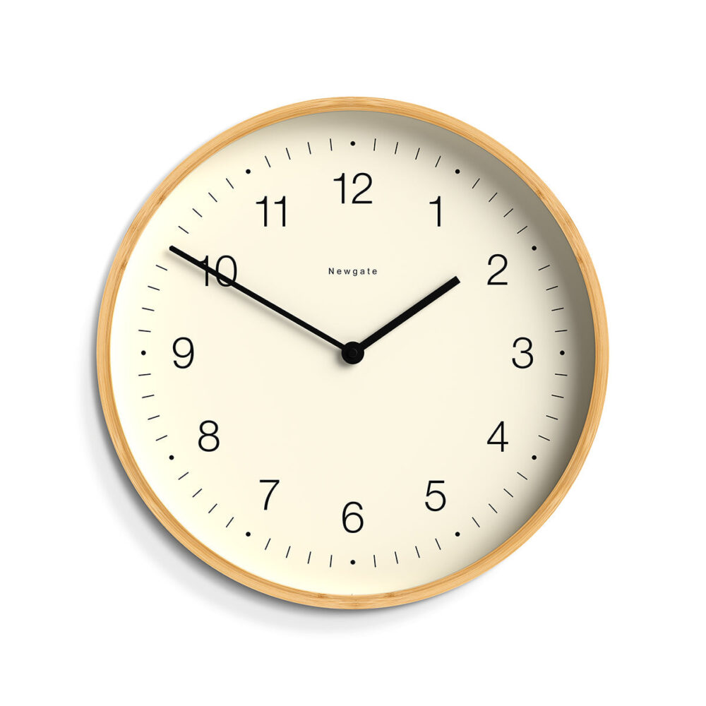 Newgate Mauritius MAU236LB Wall Clock in Bamboe – Cijfers