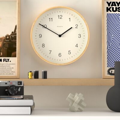 Newgate Mauritius MAU236LB Wall Clock in Bamboe – Cijfers