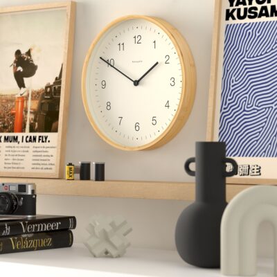 Newgate Mauritius MAU236LB Wall Clock in Bamboe – Cijfers