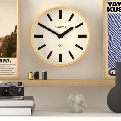 Newgate Mauritius MAU250LB Wandklok in Bamboe – Vette lijnen