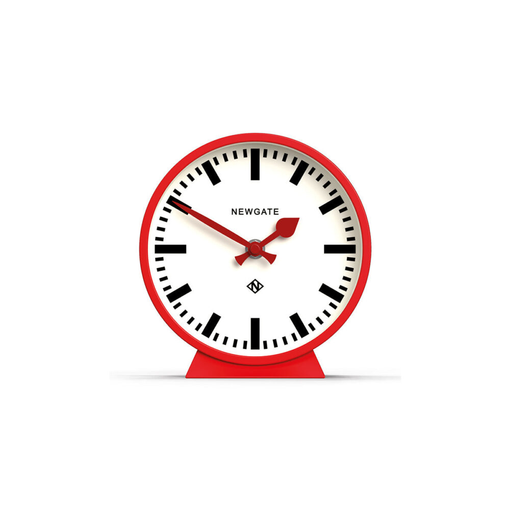 Newgate M Mantel Railway Clock in Red