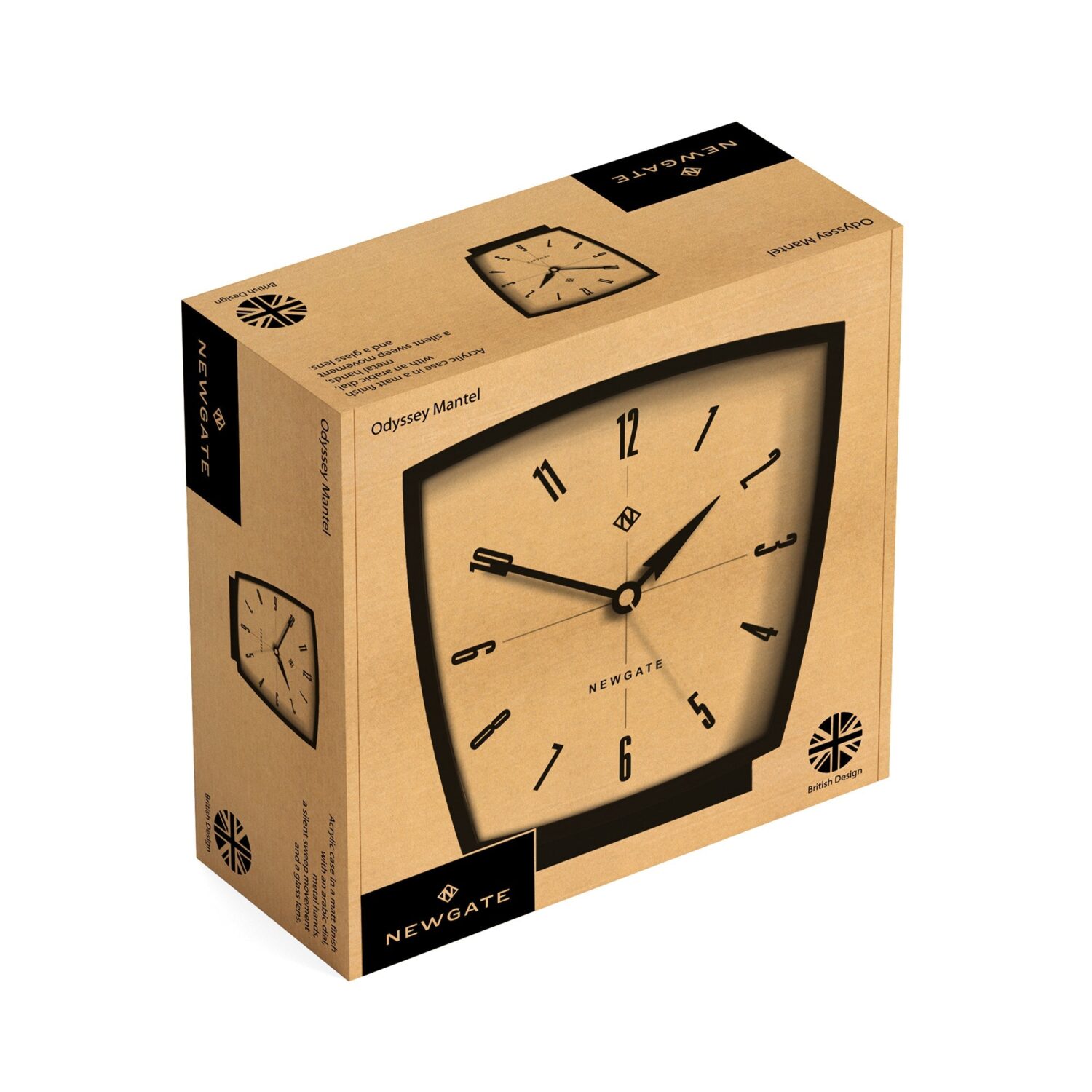 Newgate Odyssey MAN/ODY220K – Zwart – Tafelklok
