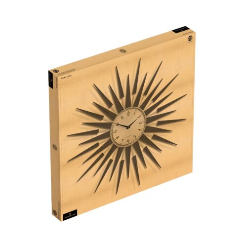 Newgate Pluto PLUTOG – Donker hout – Wandklok