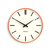 Newgate Radio City Wandklok – Pompoen oranje – Lijnen
