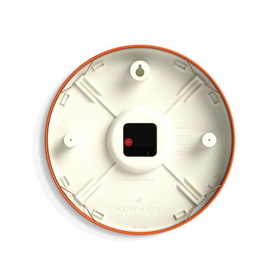 Newgate Radio City Wandklok – Pompoen oranje – Lijnen