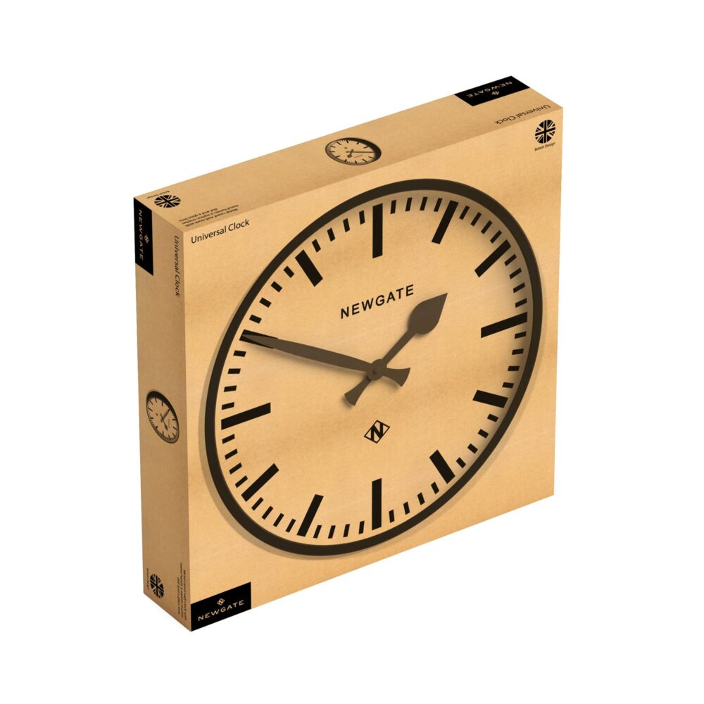 Newgate Universal Wandklok – Zwart