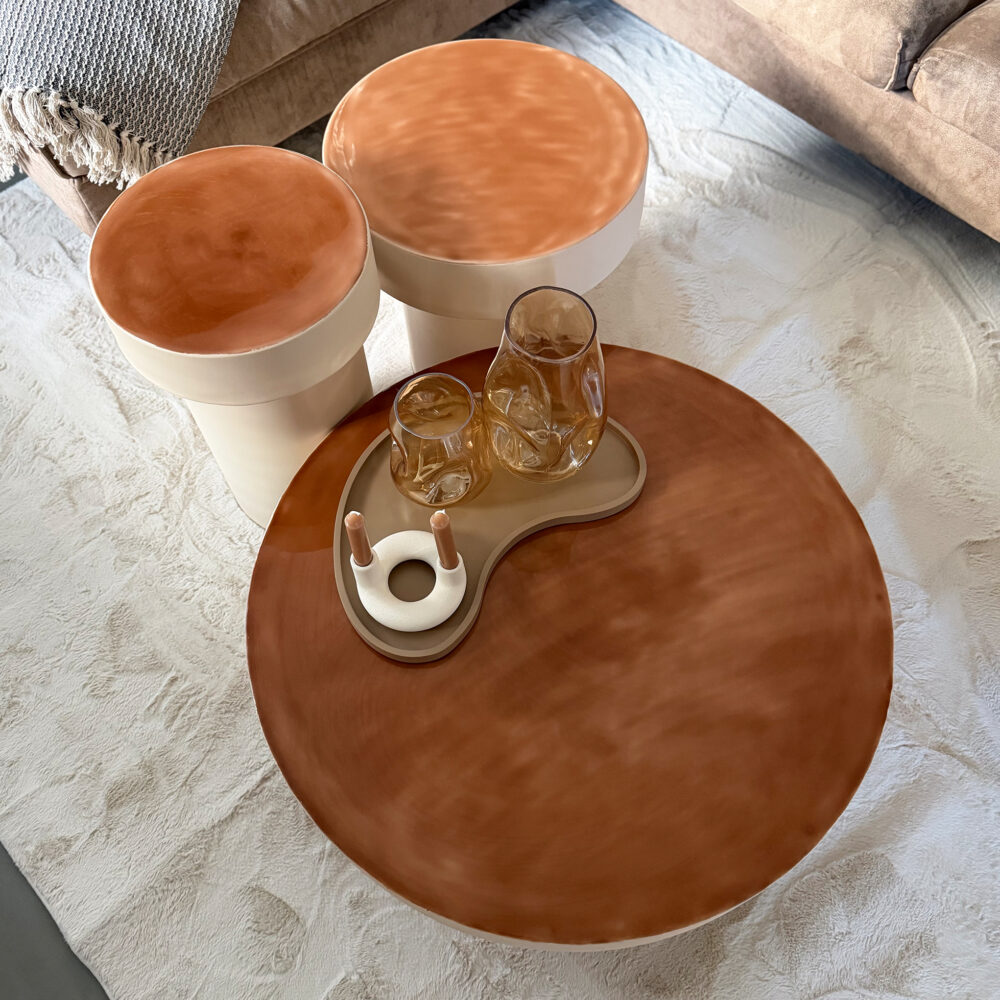 QUVIO Tray – Organisch – Hout – 45×24 cm – Bruin