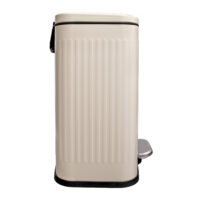 Beige metalen prullenbak, vuilnisbak, prullenmand, Prullenbak 13 L, prullenbak, vuilbak, beige prullenbak, prullenmand, afvalbak, badkamer prullenbak, toilet prullenbak,