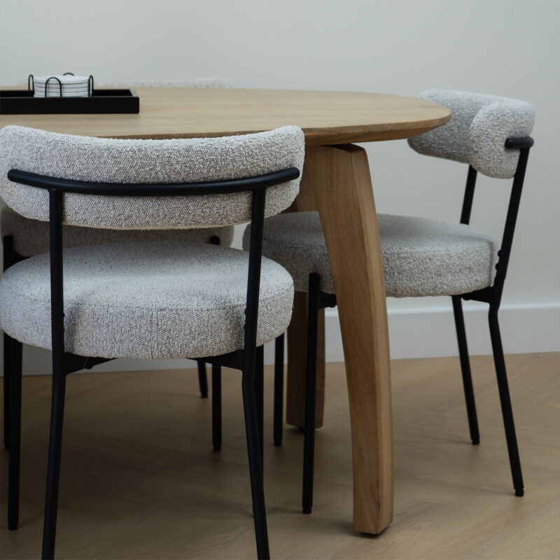Eetafel Deens ovaal hout op homeliving