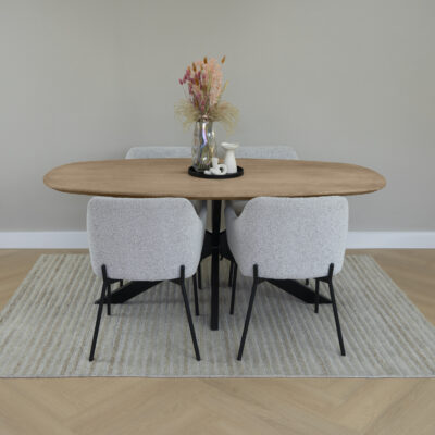 houten QUVIO eettafel Sofia, mangohouten eettafel, Eettafel Sofia, Sofia eettafel, Deens ovale eettafel, eettafel mangohout, eettafel, mangohout eettafel, Deense ovale tafelblad, eettafel van hout,