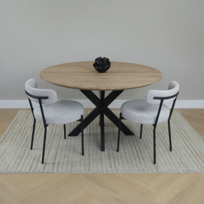 ronde eettafel, ronde eettafel van mangohout, tafel, eettafel, eettafel rond, Eettafel Sofia, eettafel, ronde eettafel 130 cm, mangohout eettafel, eettafel rond, eettafel mangohout,
