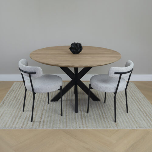 ronde eettafel, ronde eettafel van mangohout, tafel, eettafel, eettafel rond, Eettafel Sofia, eettafel, ronde eettafel 130 cm, mangohout eettafel, eettafel rond, eettafel mangohout,