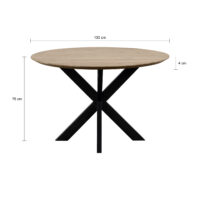 ronde eettafel, ronde eettafel van mangohout, tafel, eettafel, eettafel rond, Eettafel Sofia, eettafel, ronde eettafel 130 cm, mangohout eettafel, eettafel rond, eettafel mangohout,