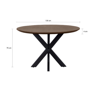 ronde eettafel van mangohout, eettafel, ronde eettafel, eettafel rond, mangohout eettafel, eettafel mangohout