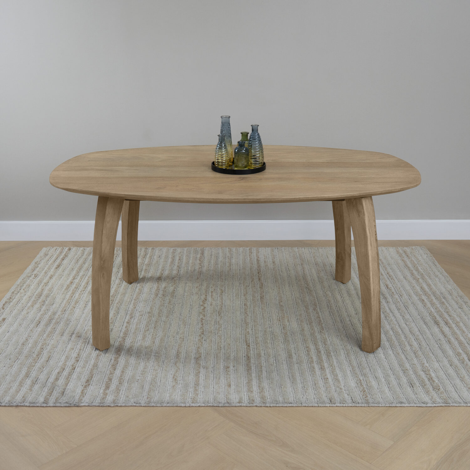 houten eettafel Luna, houten eettafel, Eettafel, mangohout eettafel, Deens ovale tafelblad, eettafel hout, eettafel van mangohout, deens ovale eettafel