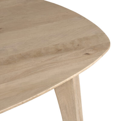 houten eettafel Luna, houten eettafel, Eettafel, mangohout eettafel, Deens ovale tafelblad, eettafel hout, eettafel van mangohout, deens ovale eettafel