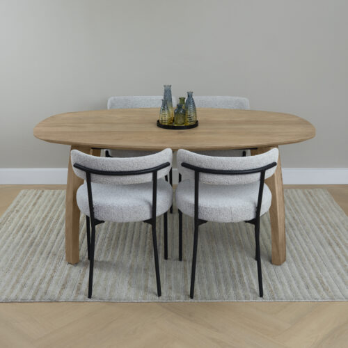 houten eettafel Luna, houten eettafel, Eettafel, mangohout eettafel, Deens ovale tafelblad, eettafel hout, eettafel van mangohout, deens ovale eettafel