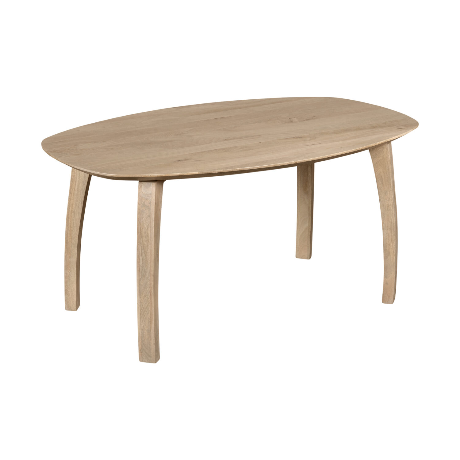 houten eettafel Luna, houten eettafel, Eettafel, mangohout eettafel, Deens ovale tafelblad, eettafel hout, eettafel van mangohout, deens ovale eettafel