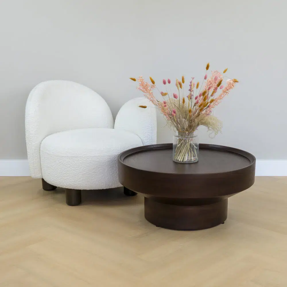 Donkerburine salontafel Homeliving.nl