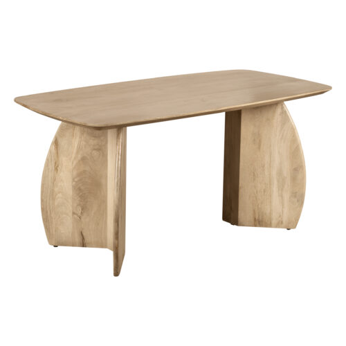 Deens ovale eettafel, eettafel Lon, Deens ovale tafelblad van 160x80, eettafel van hout, tafel, eettafel van mangohout, houten eettafel, Eettafel