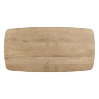 Deens ovale eettafel, eettafel Lon, Deens ovale tafelblad van 160x80, eettafel van hout, tafel, eettafel van mangohout, houten eettafel, Eettafel