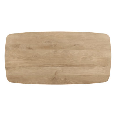 Deens ovale eettafel, eettafel Lon, Deens ovale tafelblad van 160x80, eettafel van hout, tafel, eettafel van mangohout, houten eettafel, Eettafel