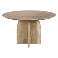 ronde eettafel van mangohout, tafel, houten eettafel, eettafel Lupe, ronde eettafel, ronde eettafel van hout, ronde eettafel 130 cm, eettafel, ronde eettafel,