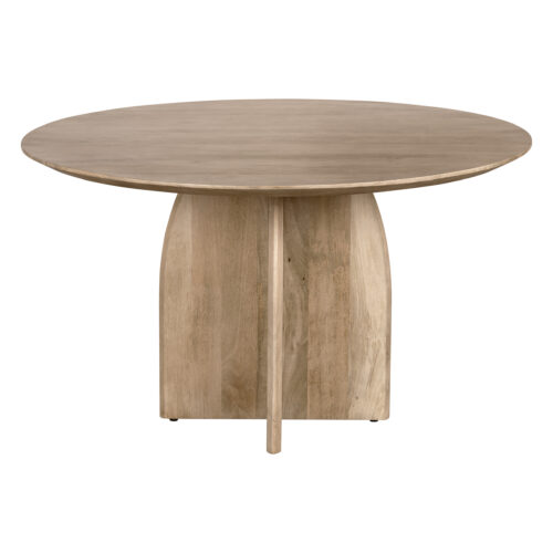 ronde eettafel van mangohout, tafel, houten eettafel, eettafel Lupe, ronde eettafel, ronde eettafel van hout, ronde eettafel 130 cm, eettafel, ronde eettafel,