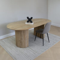 ovale eettafel van hout, eettafel, eettafel Lynn, eettafel van hout, tafel, mangohout eettafel, ovale eettafel,