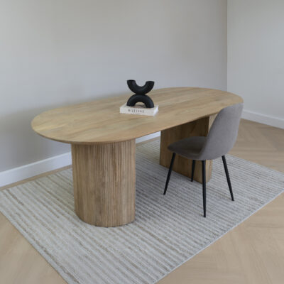 ovale eettafel van hout, eettafel, eettafel Lynn, eettafel van hout, tafel, mangohout eettafel, ovale eettafel,