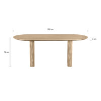 ovale mangohouten tafel, eettafel Lynn, eettafel, ovale eettafel van hout, mangohout eettafel, ovale tafelblad, eettafel van mangohout, ovale eettafel tafel,