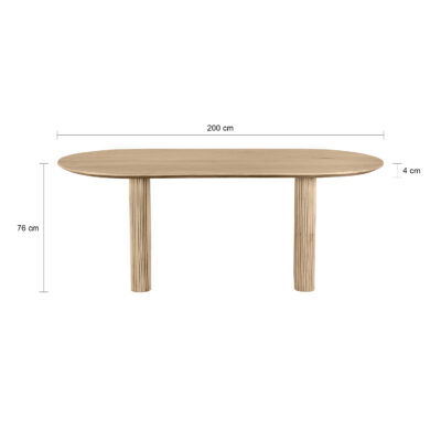 ovale mangohouten tafel, eettafel Lynn, eettafel, ovale eettafel van hout, mangohout eettafel, ovale tafelblad, eettafel van mangohout, ovale eettafel tafel,