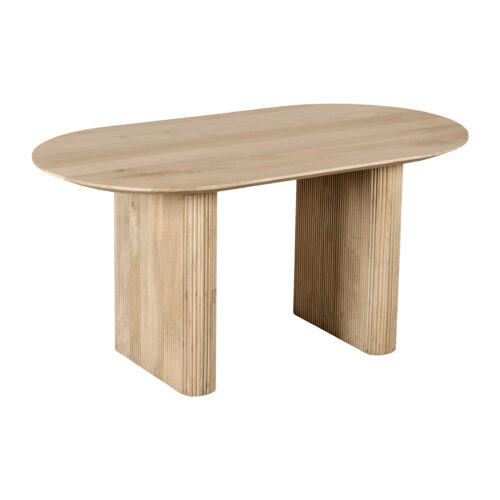 eettafel van 160x90 cm, eettafel Lynn, ovale eettafel, ovale eettafel van hout, houten eettafel, eettafel 160x90 cm, tafel, mangohout eettafel,
