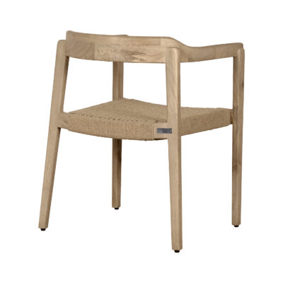 eetkamerstoel, eetkamerstoel met rotan, Eetkamerstoel met armleuning, Lemi eetkamerstoel van rotan en mangohout, eetkamerstoel Lemi, stoel, eetkamerstoel van hout,