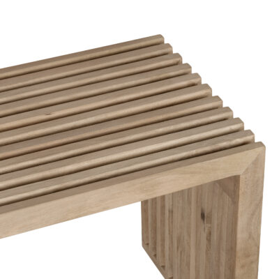 bankje van mangohout, halbankje Lexi, Lexi bankje, bankje, Bank, halbank