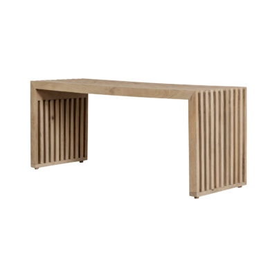 bankje van mangohout, halbankje Lexi, Lexi bankje, bankje, Bank, halbank