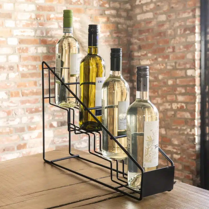 QUVIO Champagnestop – Wijnstopper met vacuümpomp – Zwart
