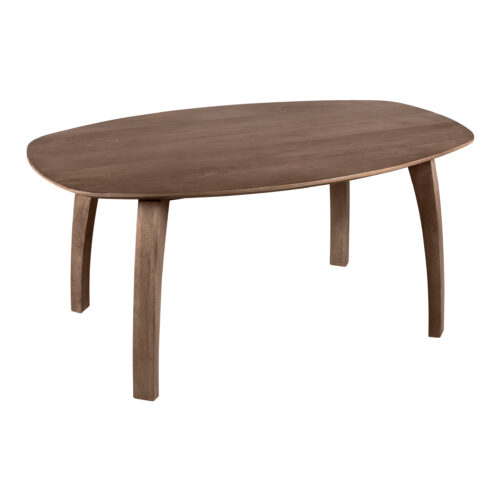 Deens ovale eettafel, eettafel Luna, eettafel, tafel, eettafel bruin, mangohout eettafel, eettafel mangohout, eettafel hout, eettafel Luna,