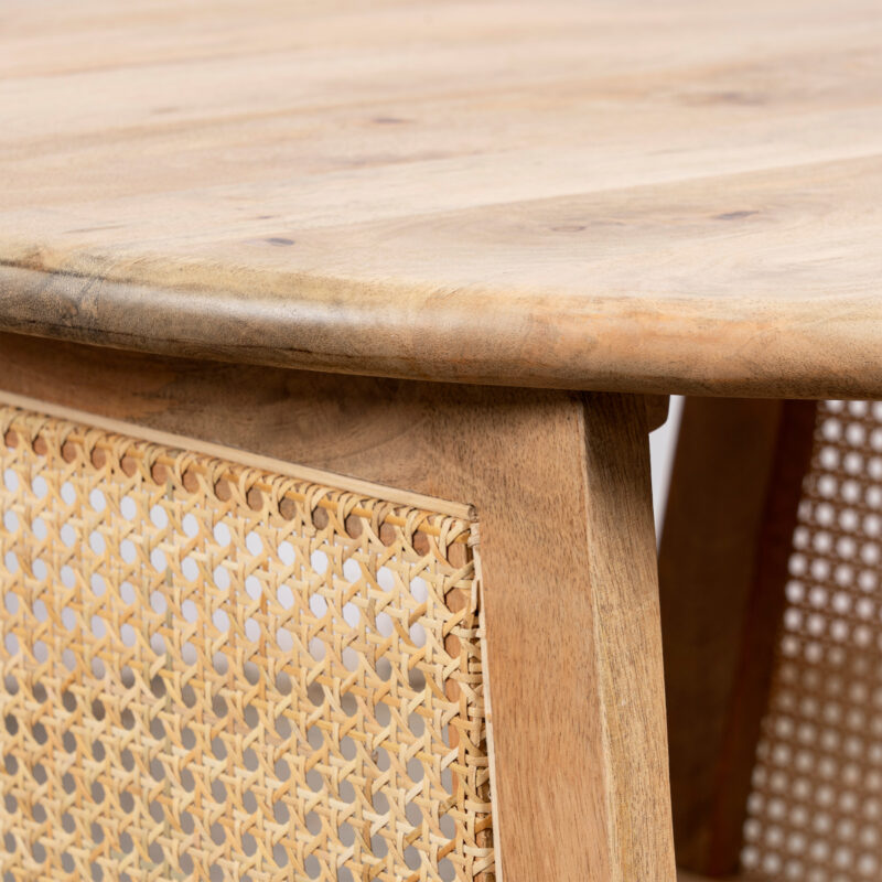 Houten ronde salontafel op homeliving
