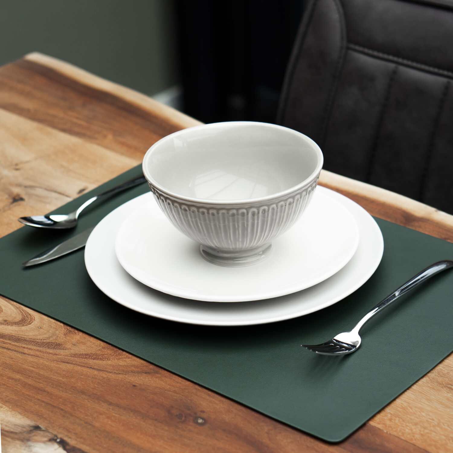 Groene placemat bij homeliving
