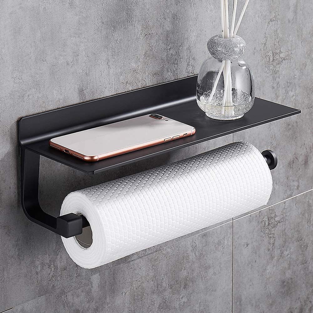 Zwarte keukenrolhouder bij homeliving