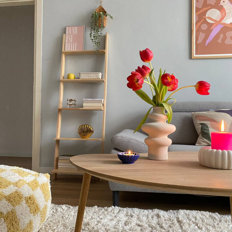 Houten decoratieve ladder bij homeliving
