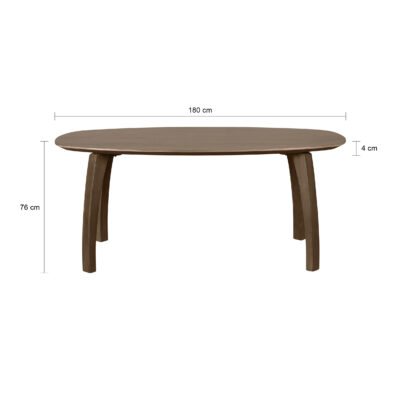 eettafel, Luna eettafel, Eettafel Luna, Deens ovale eettafel, tafel, eettafel bruin, mangohout eettafel, eettafel deens ovaal, eettafel mangohout,