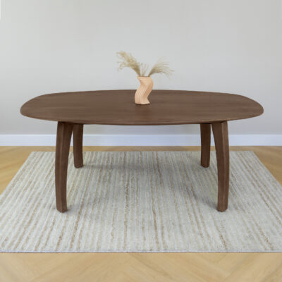 eettafel, Luna eettafel, Eettafel Luna, Deens ovale eettafel, tafel, eettafel bruin, mangohout eettafel, eettafel deens ovaal, eettafel mangohout,