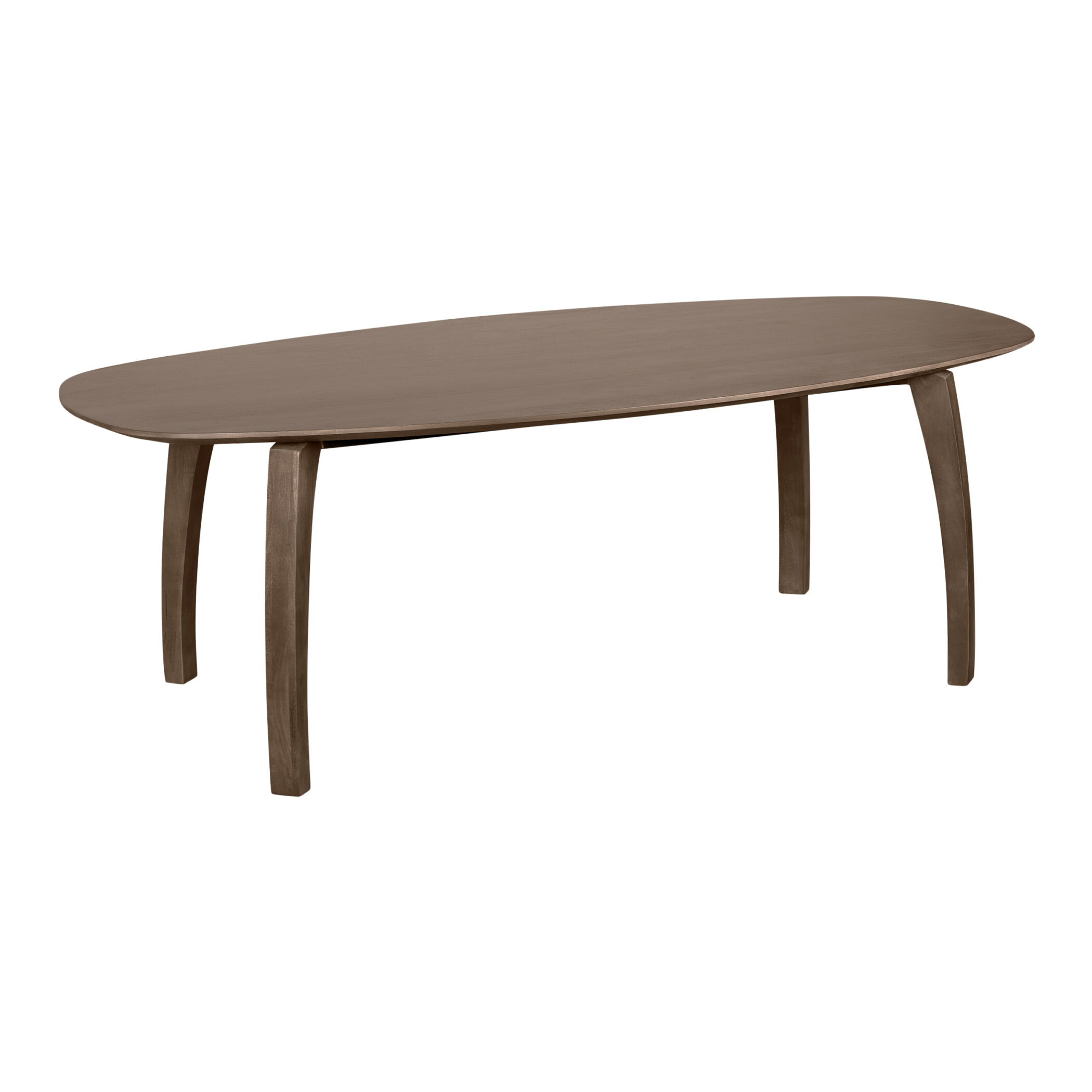 Lewis & Loft Eettafel Luna - FSC® gecertificeerd mangohout - Deens ovaal - 220 x 110 cm - Bruin
