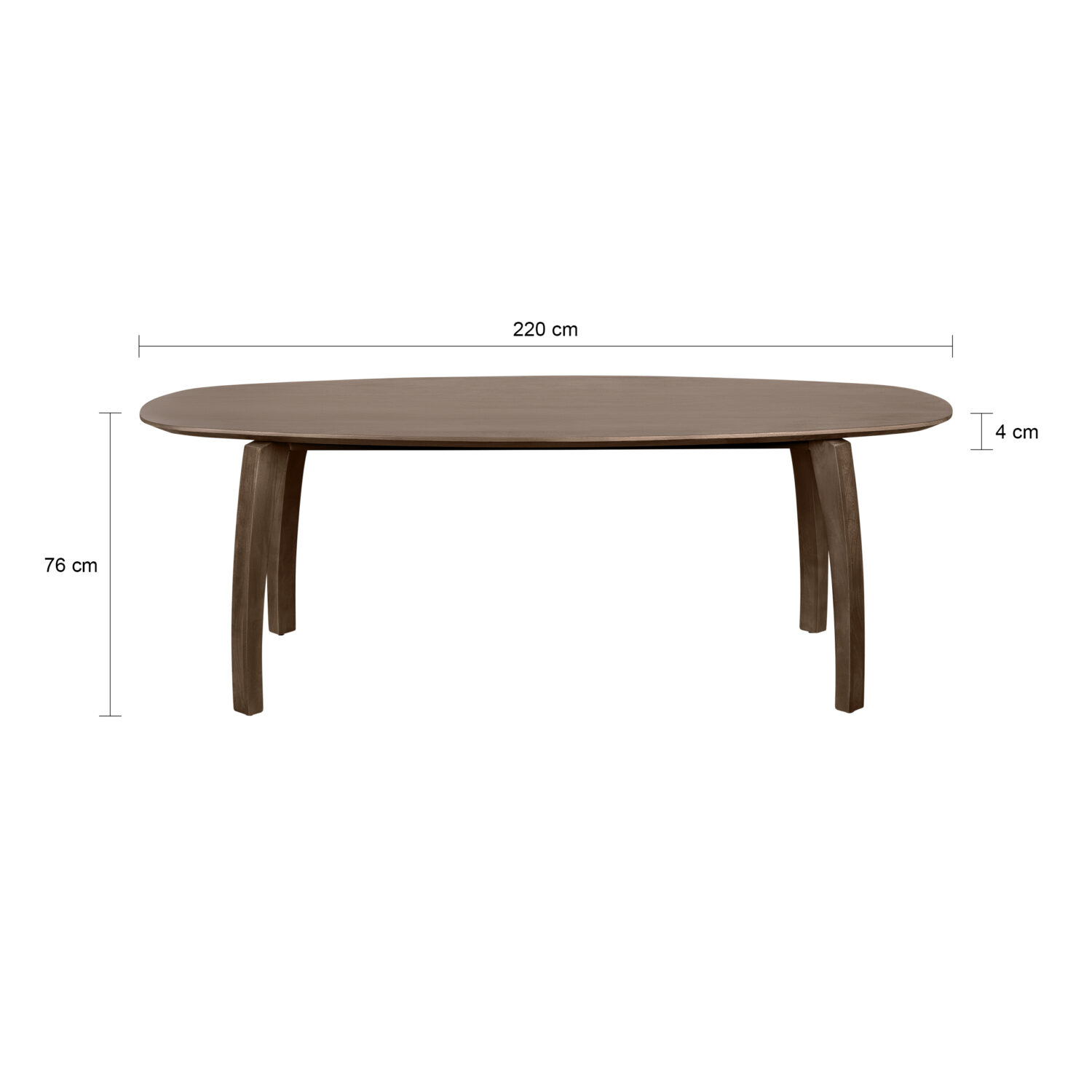 eettafel van mangohout, Eettafel, Eettafel Luna, Bruine eettafel, mangohout eettafel, eettafel bruin, Deens ovale eettafel, eettafel mangohout,
