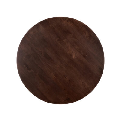 ronde eettafel in walnoot bruin, ronde eettafel, ronde houten eettafel, walnoot bruine eettafel, tafel, eettafel Lian, eettafel rond, eettafel, ronde mangohouten eettafel,