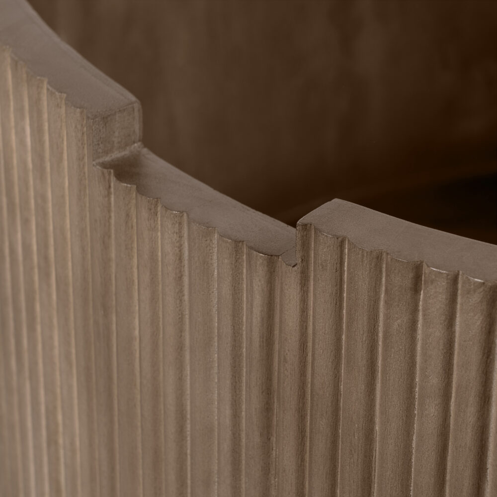 Lewis & Loft Salontafel Lonne – FSC® mangohout – Met opbergruimte – ⌀70 cm – Bruin