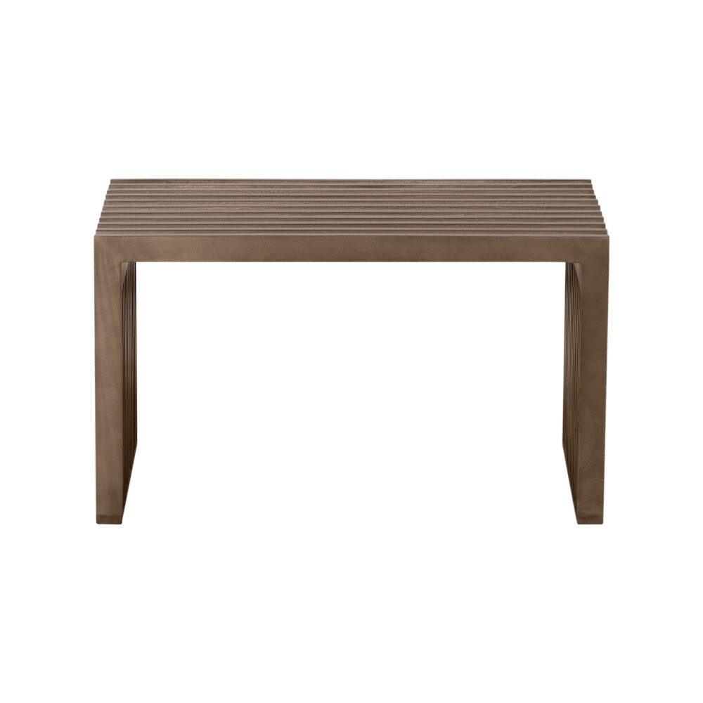 halbankje, halbankje van mangohout, halbankje Lexi, decoratief bankje, schoenenbankje, houten halbankje, Lexi bankje, bankje, Voorkant